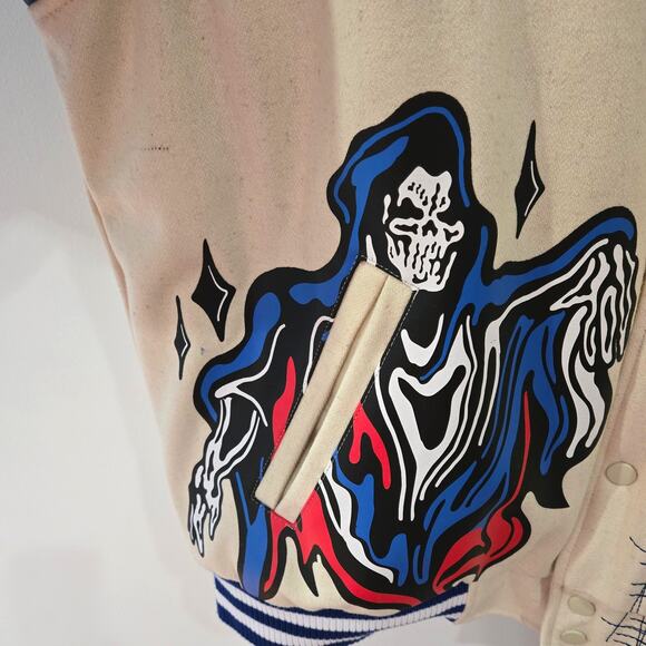 BrandX Sz XL Philly Distressed Varsity Limited Edition Jacket & Jersey Set - Picture 6 of 16